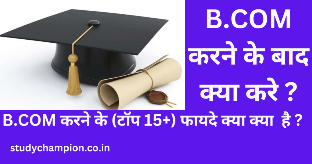 B.COM करने के बाद क्या करे ? B.COM करने के बाद(TOP 15+)क्या क्या फायदा है?